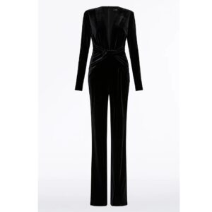 Carla Zampatti Velvet Plunge Jumpsuit