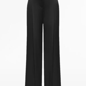 BLACK SATIN ACETATE PANT